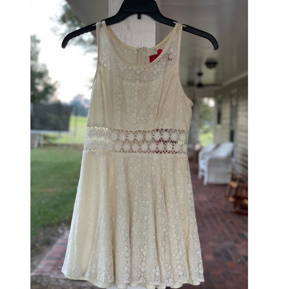 Akira Chicago Red Label Crochet Style Sundress